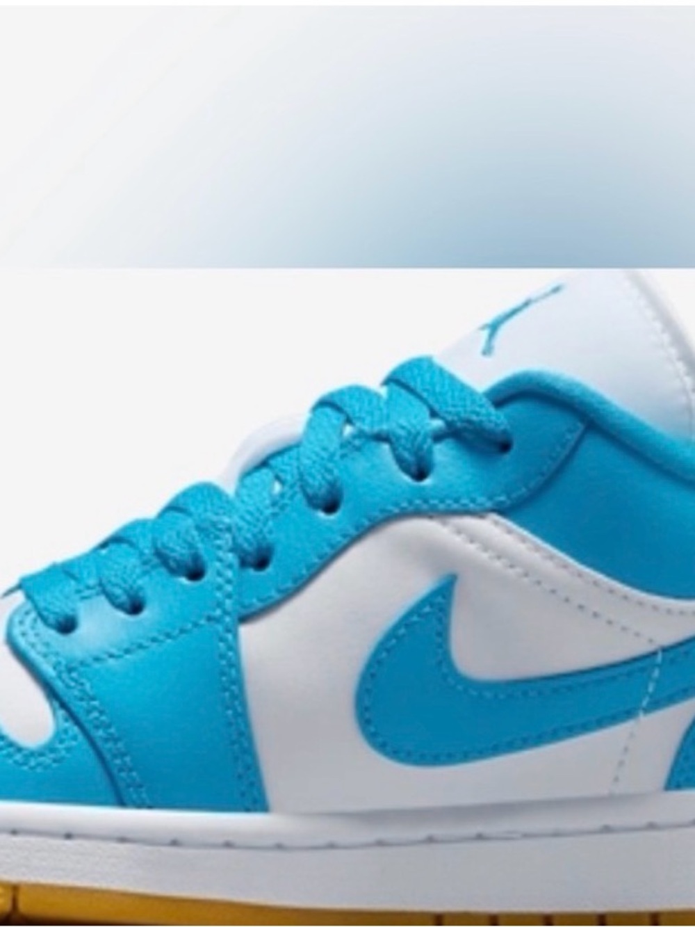 *REASONABLE OFFERS* “AIR JORDAN” Low-Top Sneakers-Blue/White🥰 - Picture 2 of 4